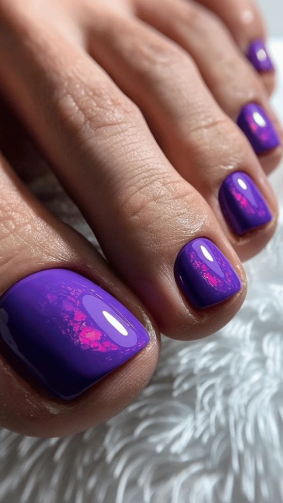 Electric Purple With Magenta Flake Accents