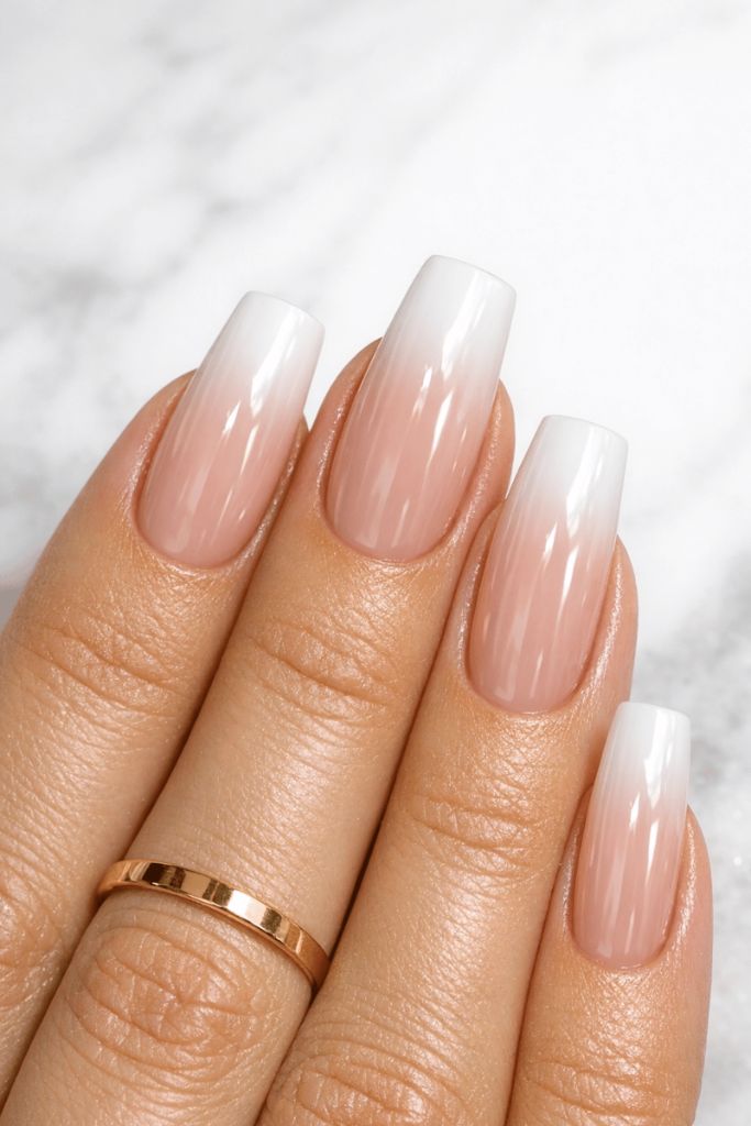 Pink-to-White Ombré Dream