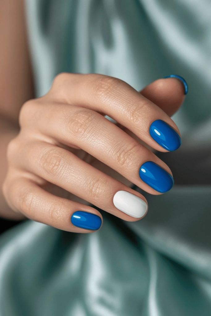 Bold Blue With White Accent Pop