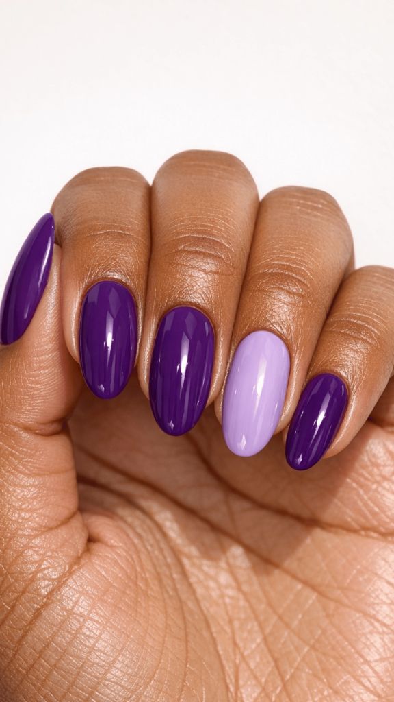 Purple and Lavender Nails