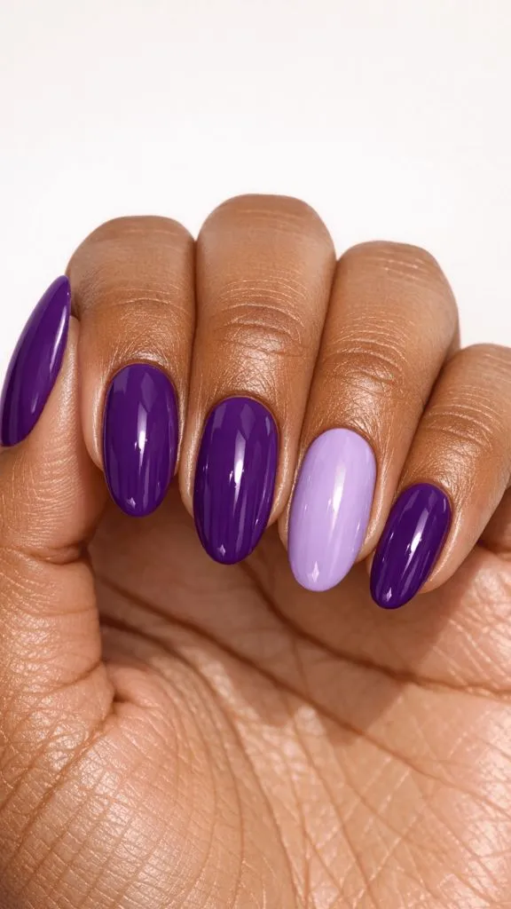 Purple and Lavender Nails