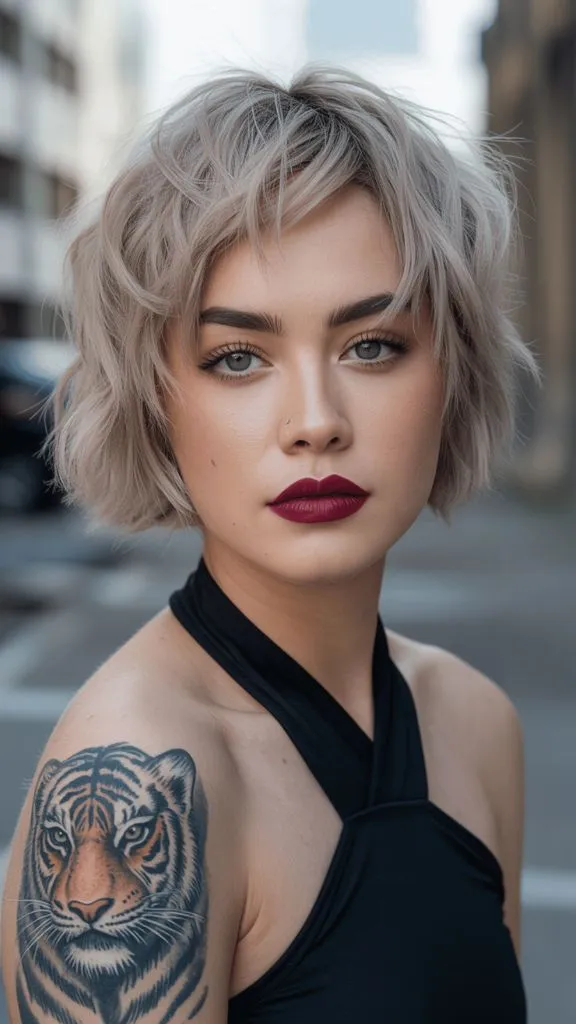 Silver Blonde Crop