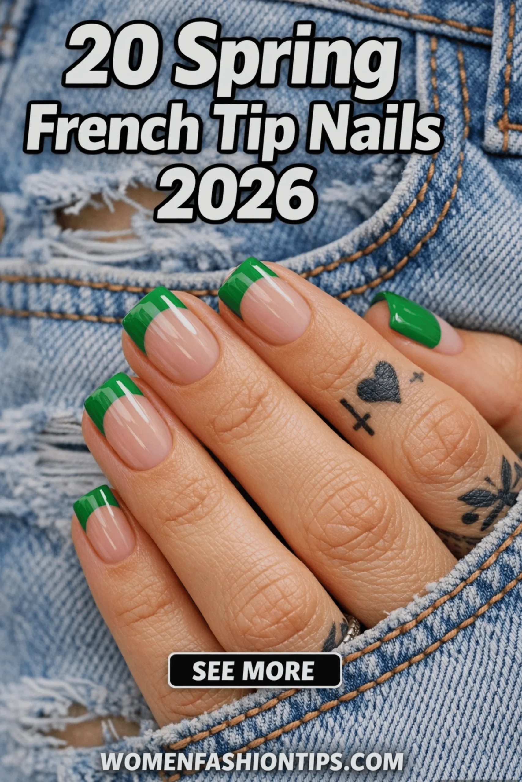 Spring French Tip Nail Ideas