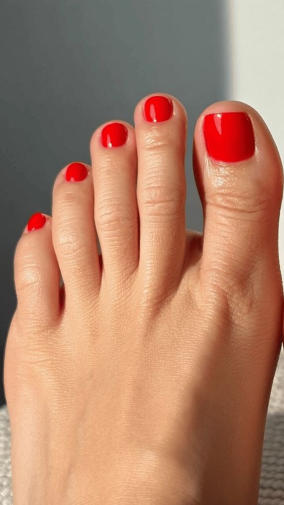 Bright Red Sunshine Pedicure