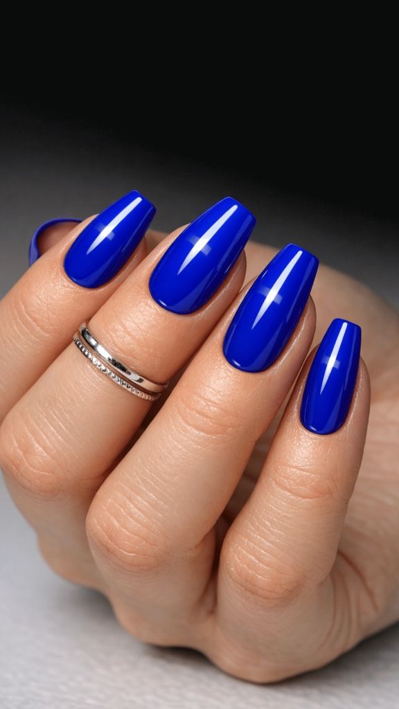Cobalt Blue Nails