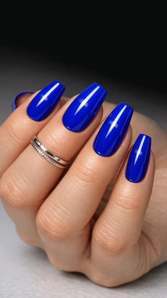 Cobalt Blue Nails