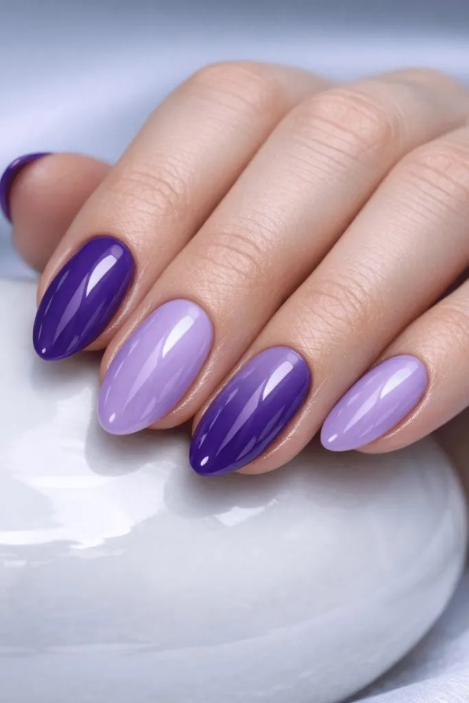 Alternating Purple Tones