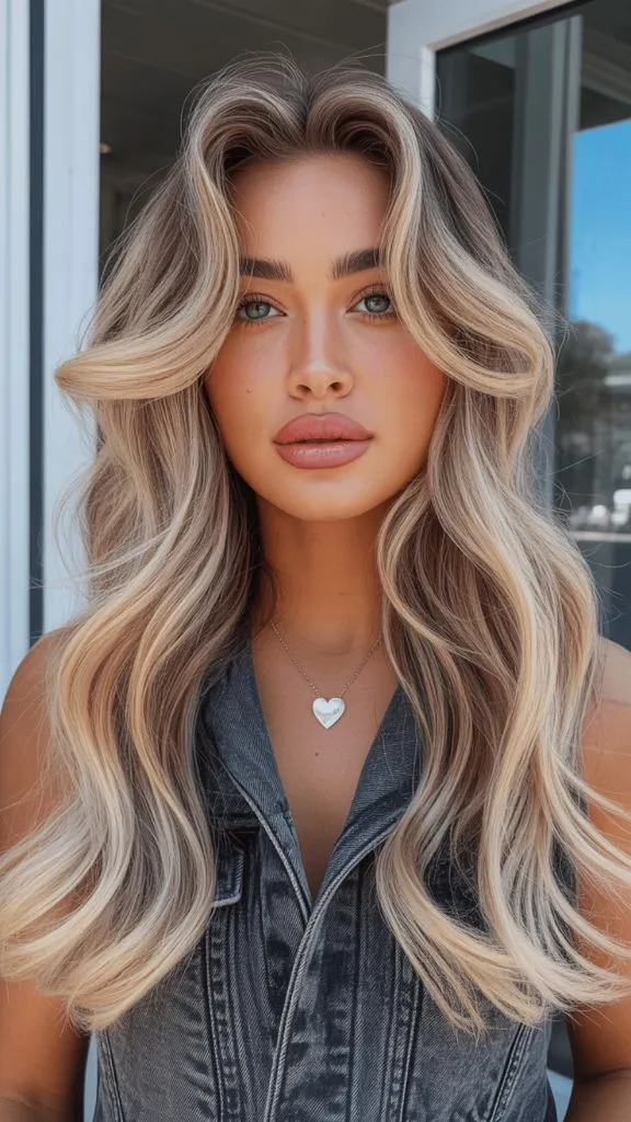 Long Blonde Waves