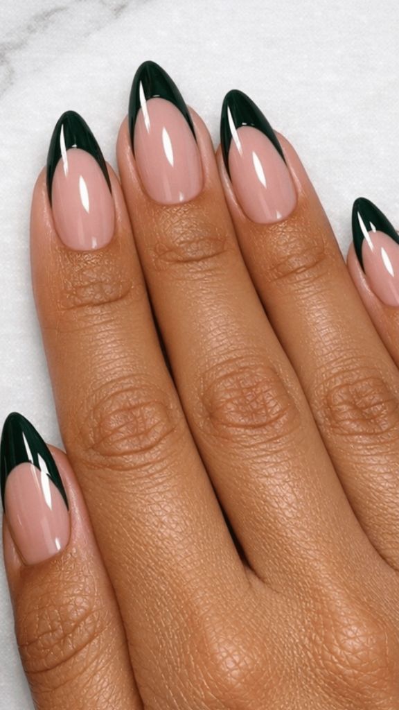 Black French Tip Nails