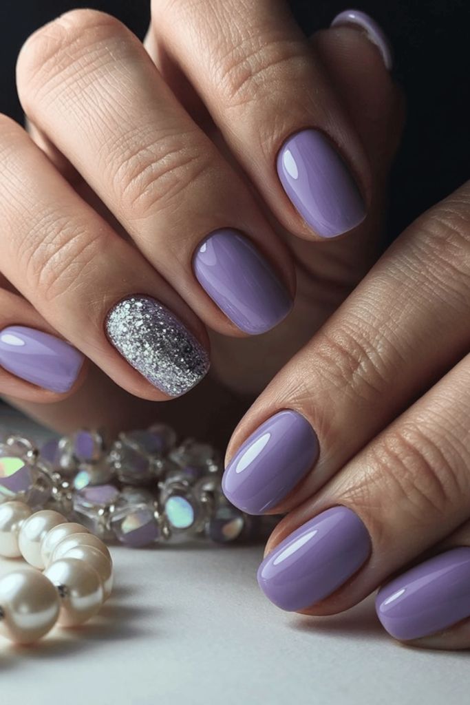 Lavender Glam With Silver Accent