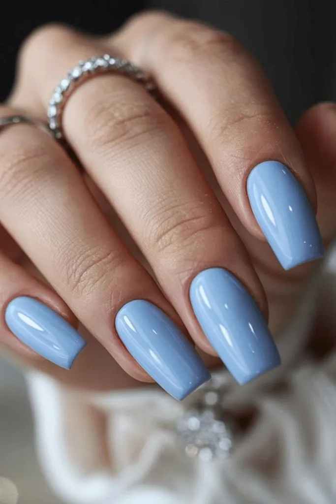 Baby Blue Nails