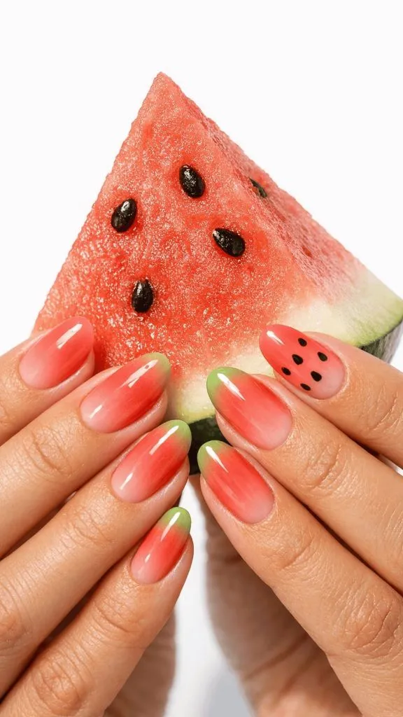 Watermelon Nails