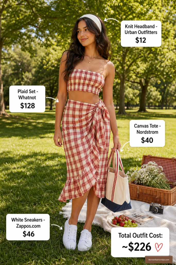Plaid Picnic Set