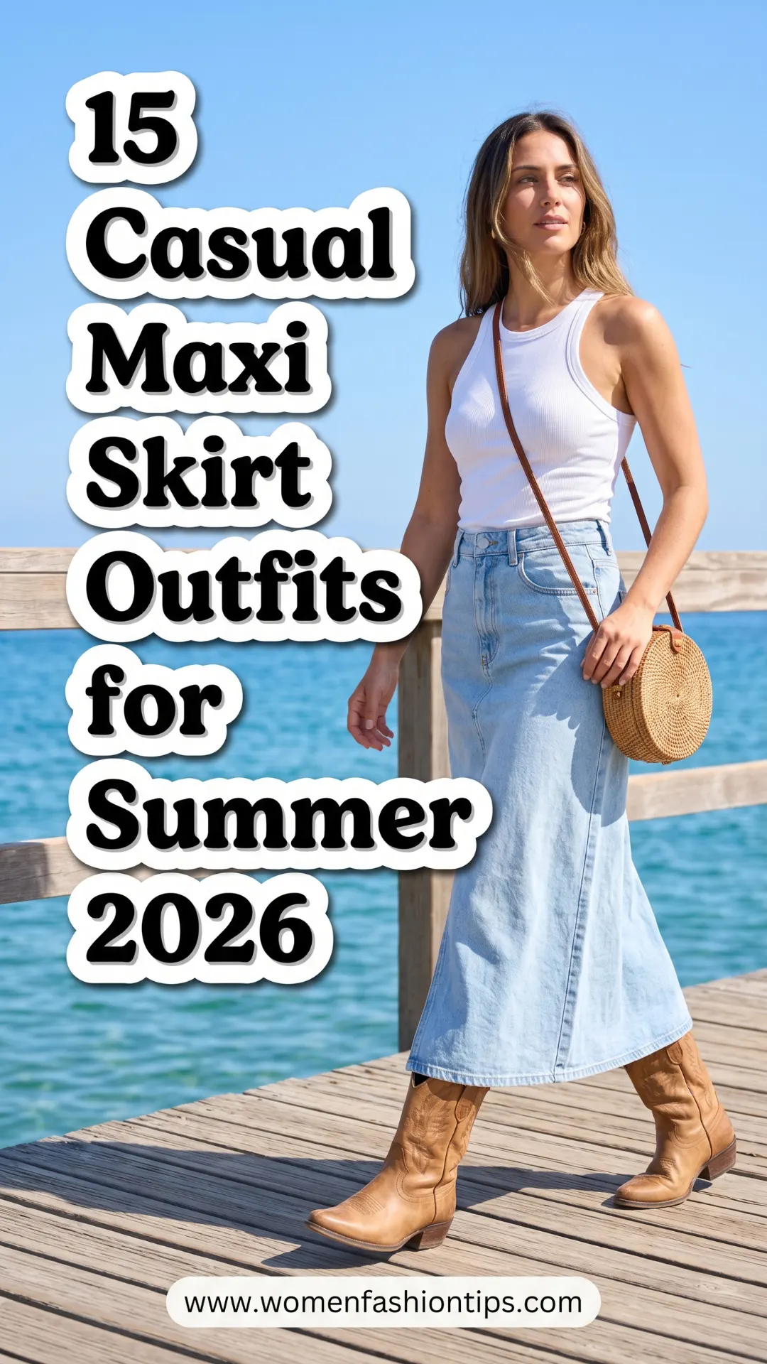 Casual Maxi Skirt Outfits