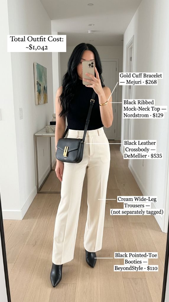 Sleek Black and Cream Sophistication