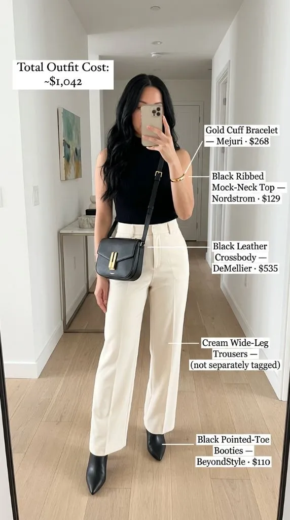 Sleek Black and Cream Sophistication