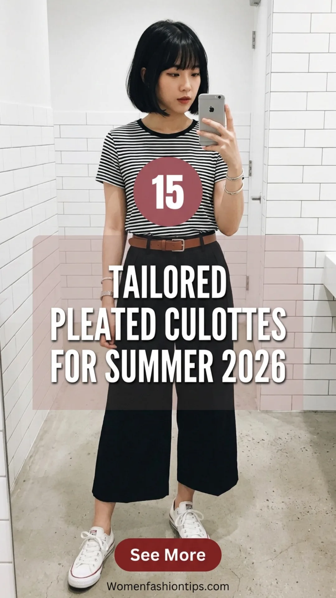 Tailored Pleated Culottes for Summer 2026