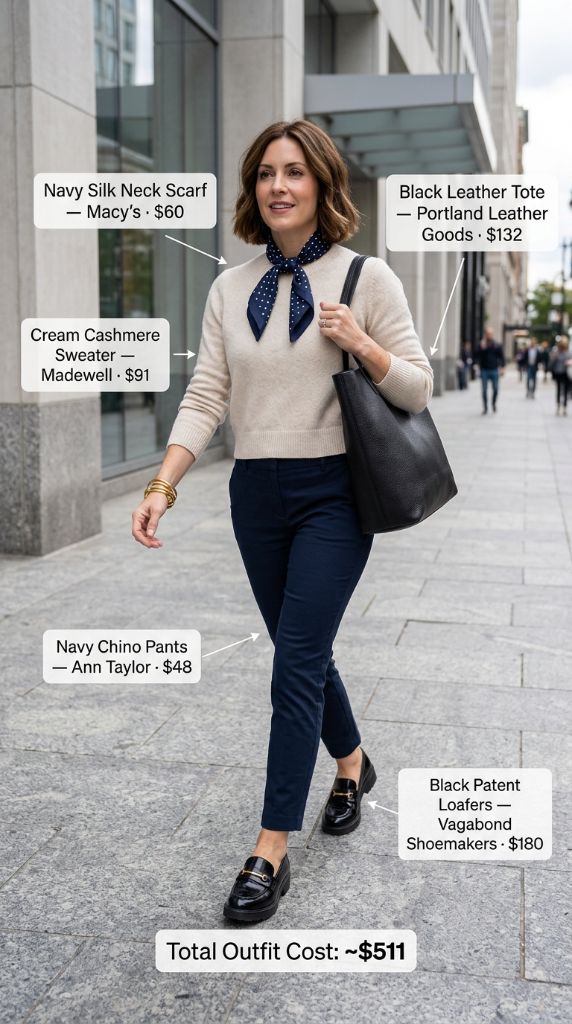 Navy and Cream Parisian Prep