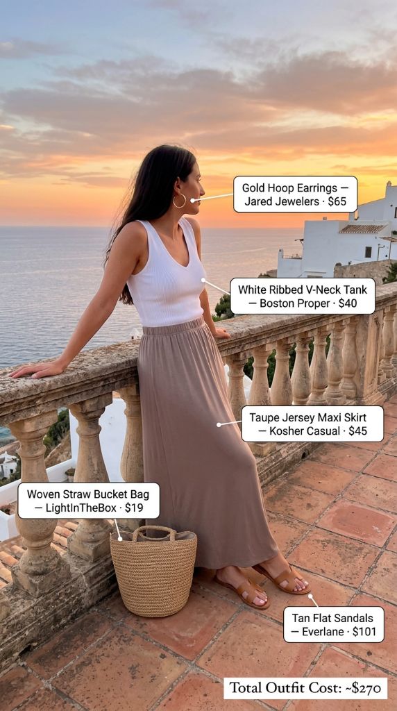 Sunset Terrace Tank and Maxi Skirt