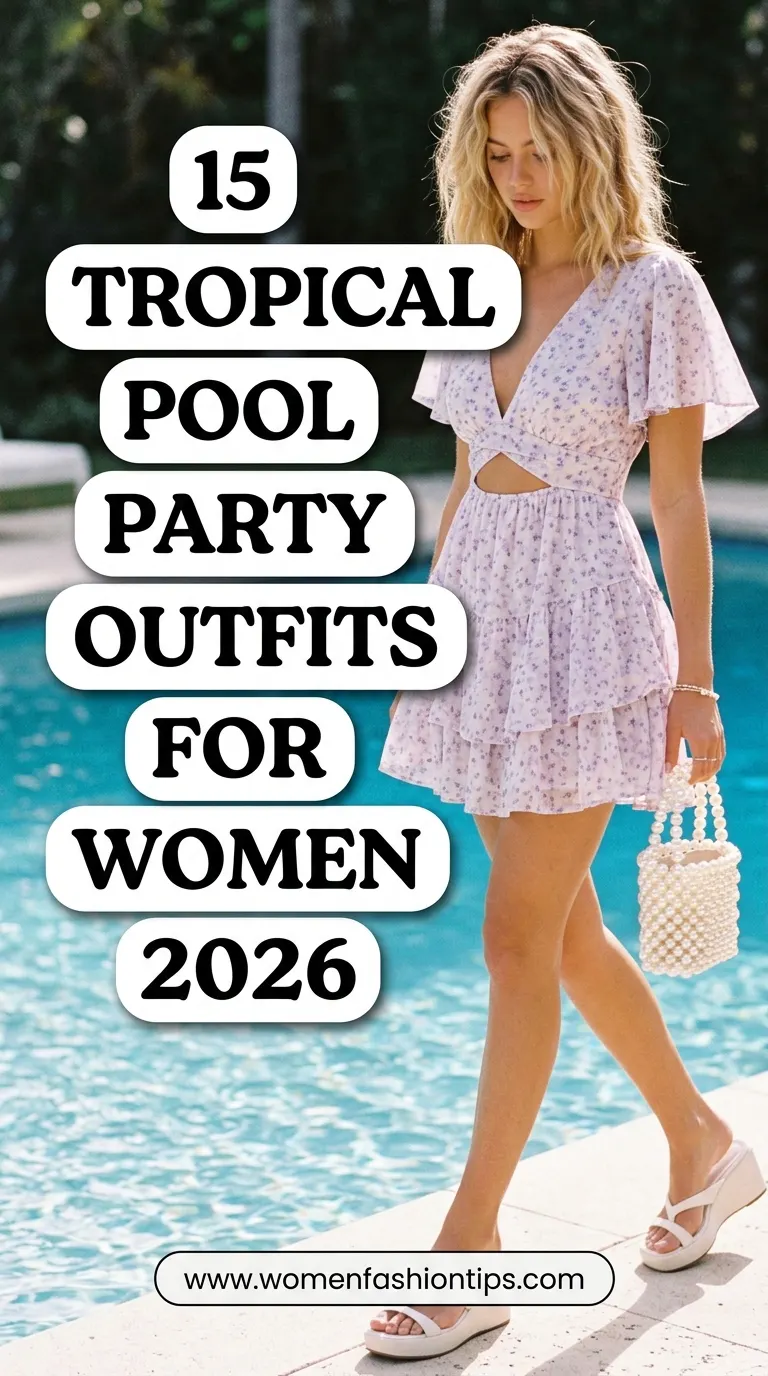 Tropical Pool Party Outfit Ideas for Women 2026