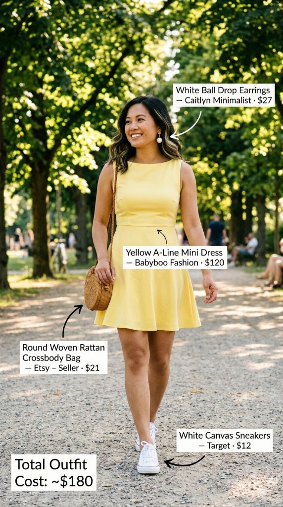 Sunshine Yellow A-Line Mini Dress
