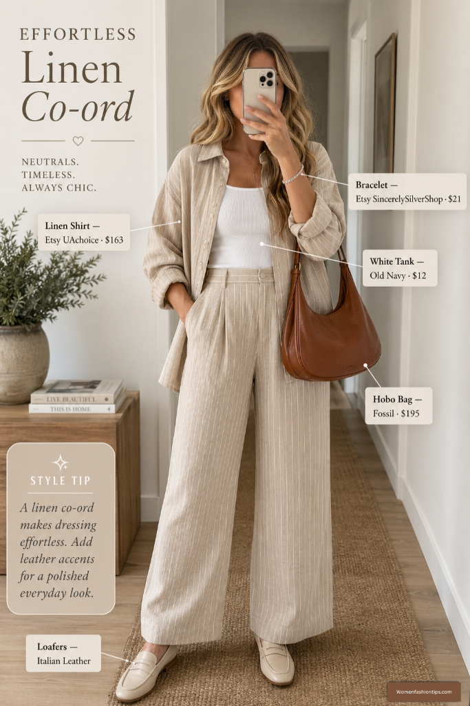 Effortless linen co-ord set