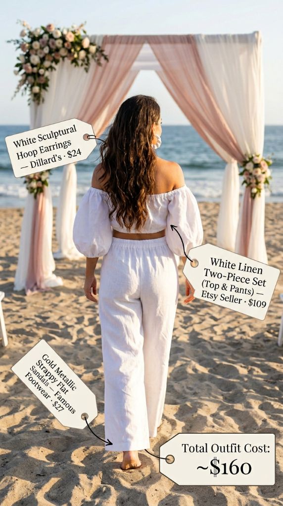 White Linen Two-Piece Set
