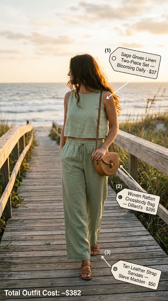 Sage Green Sunset Stroll