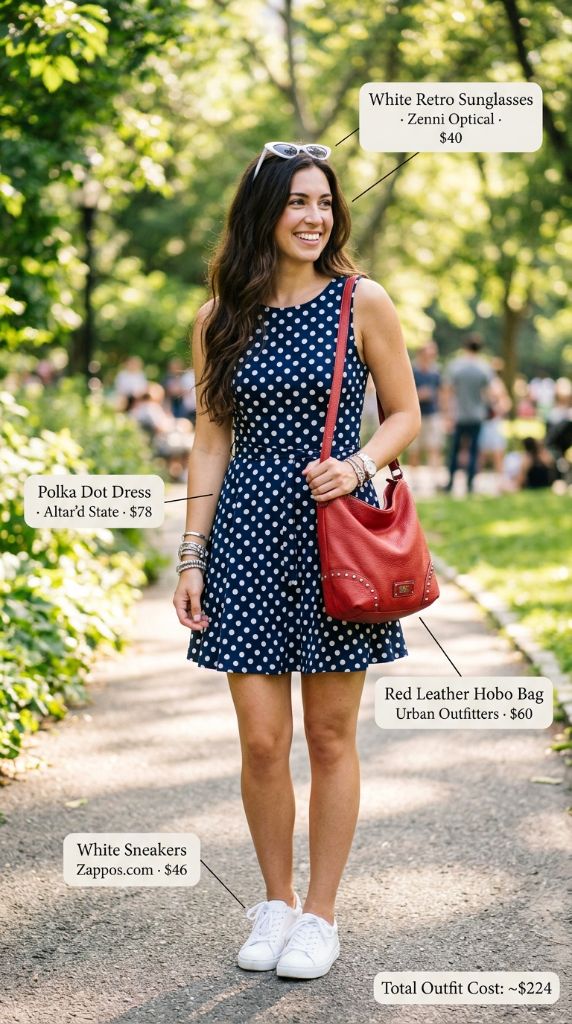 Polka Dot Dress Outfit