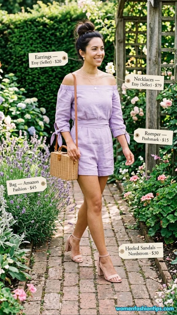 Lavender Romper Outfit