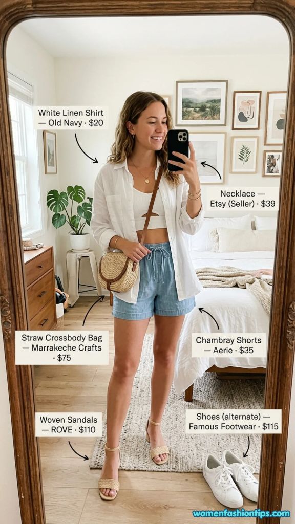 Linen and Chambray Outfit