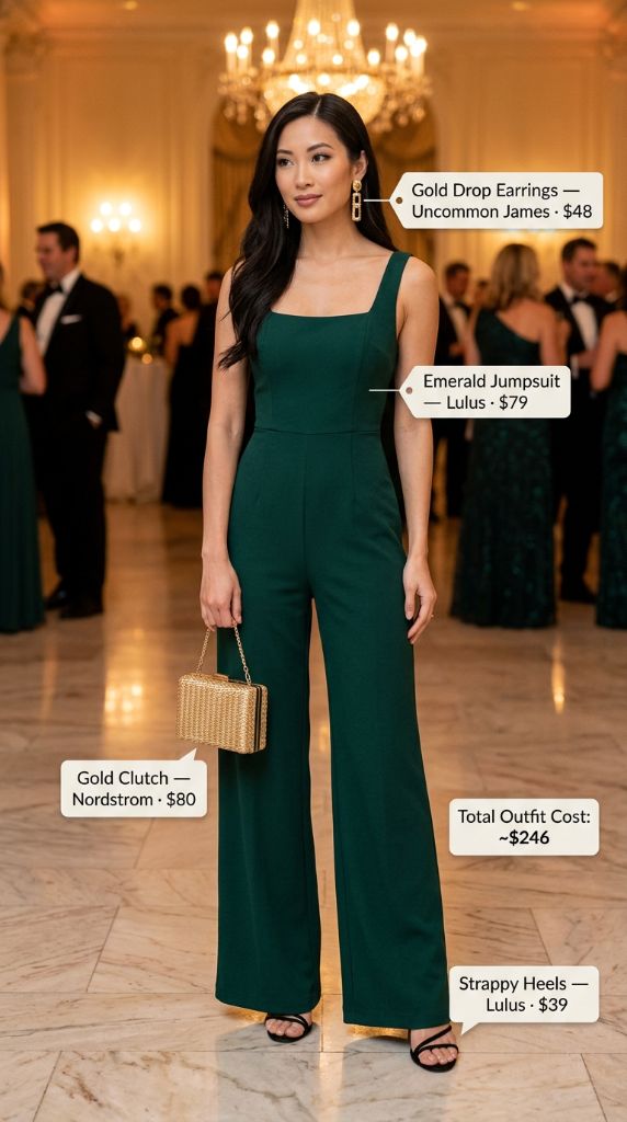 Emerald Jumpsuit Formal Look