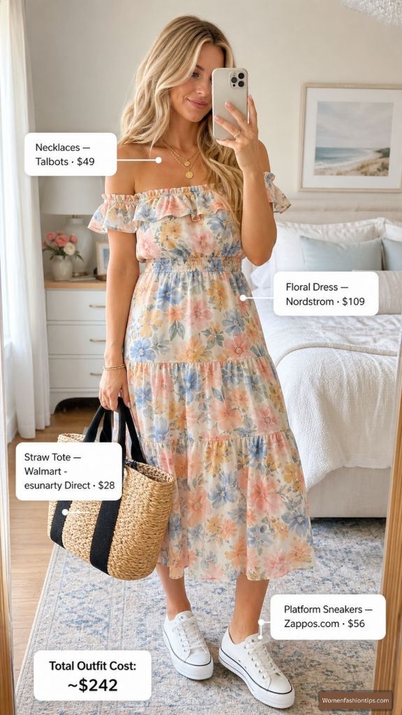 Floral Off-Shoulder Romance