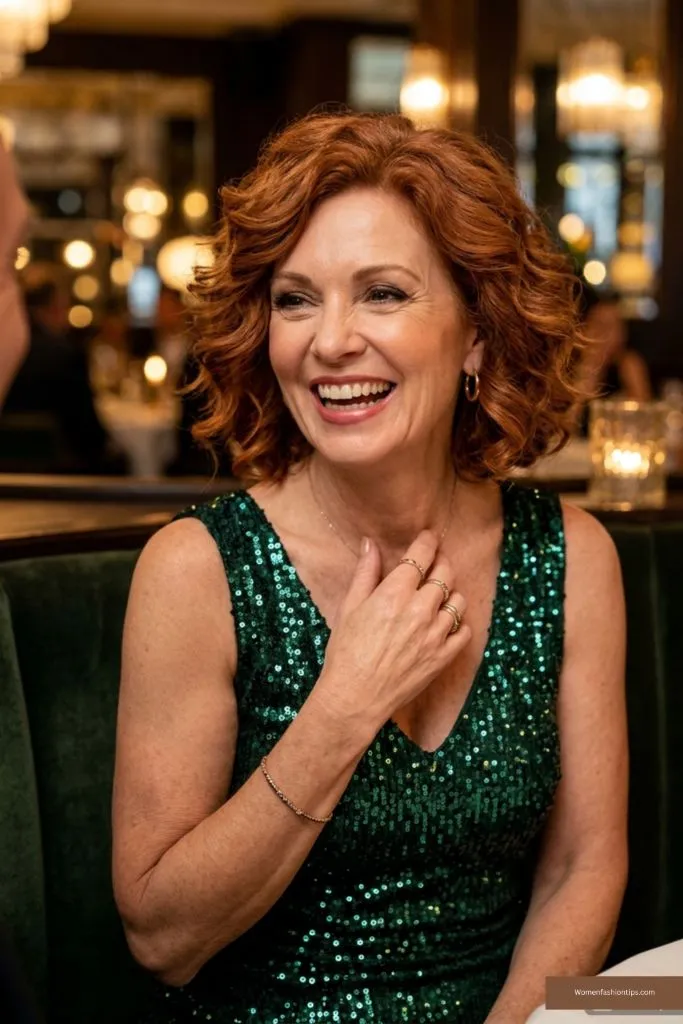 Emerald Night Curly Bob
