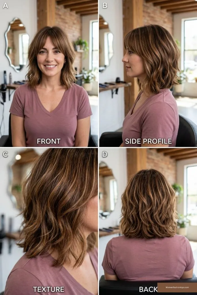 Textured Shag With Bangs