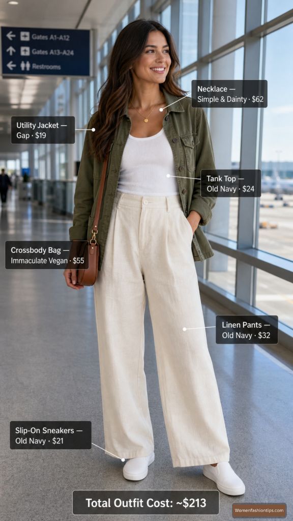 Utility Jacket Airport Outfit