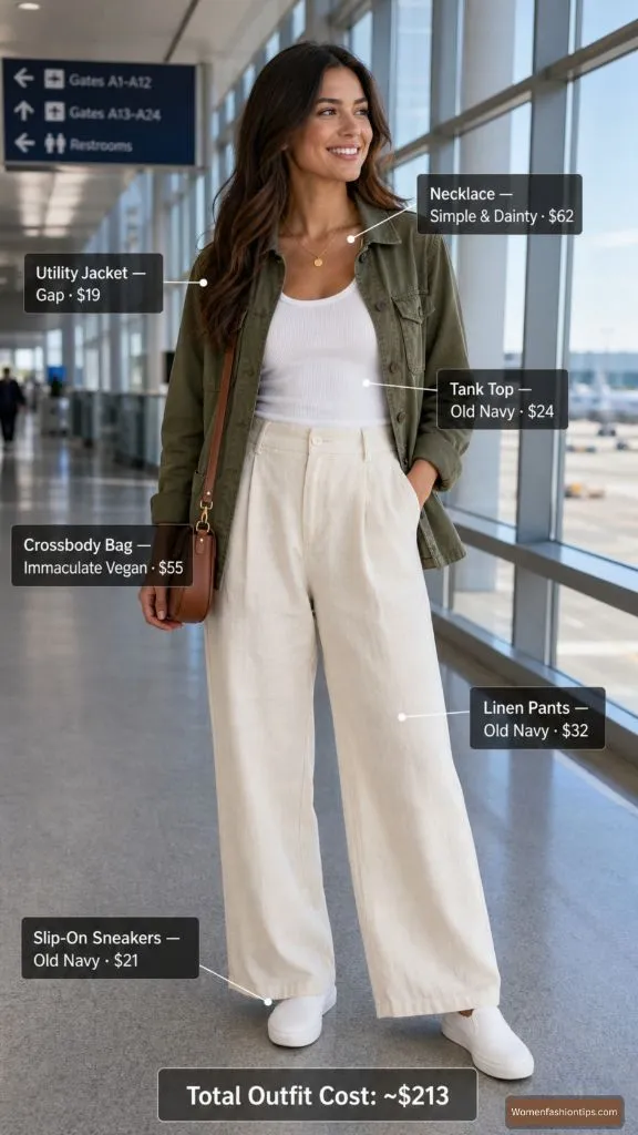 Utility Jacket Airport Outfit