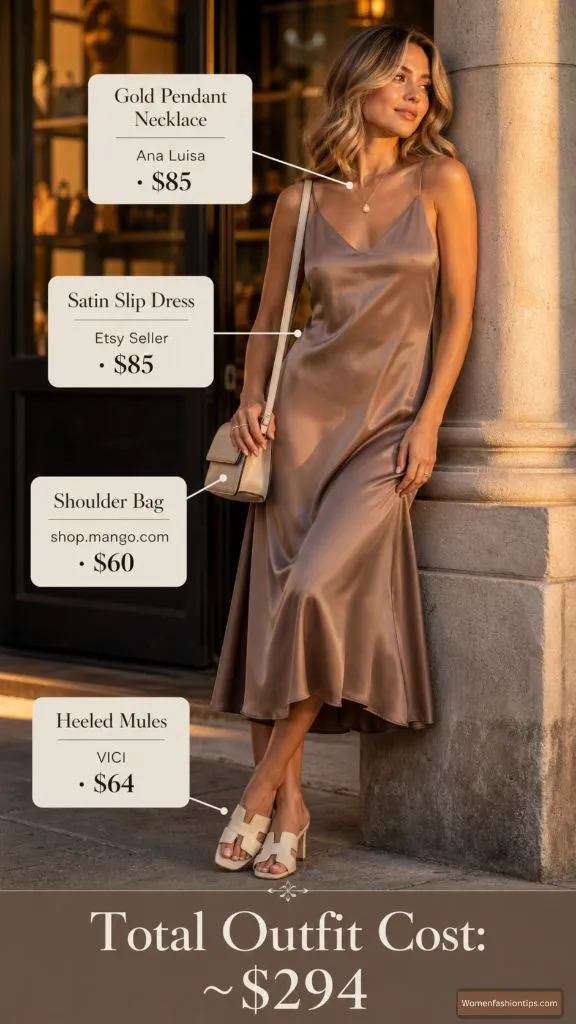Satin Slip Dress