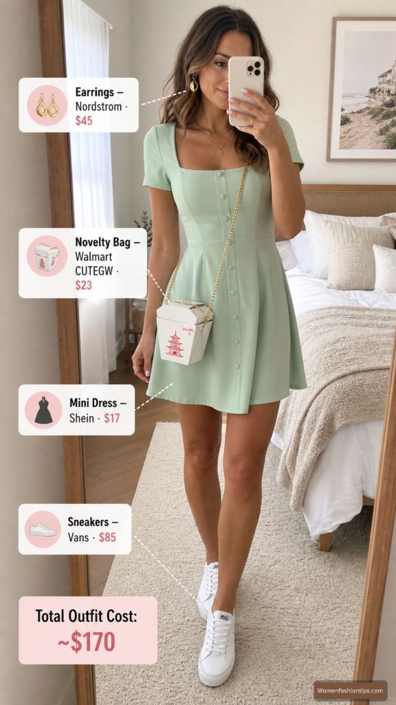 The Mint Green Mini Dress