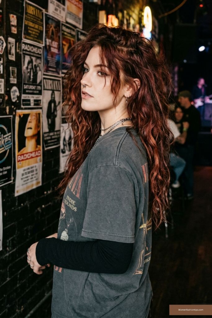 Wild Curls With Grunge-Era Edge