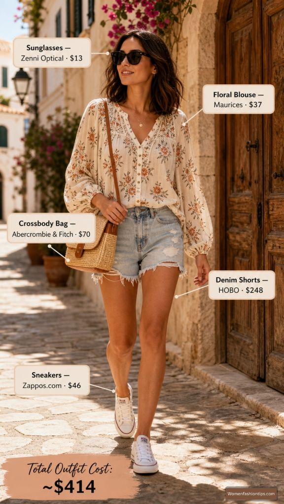 The Boho Floral Blouse Look