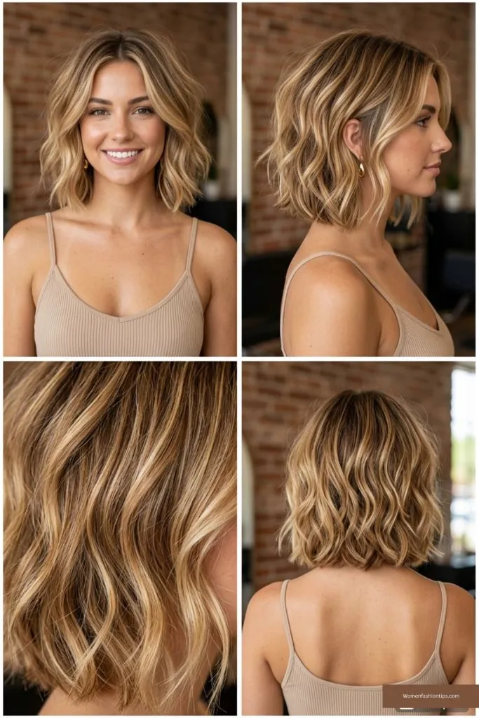 Sun-Kissed Textured Waves