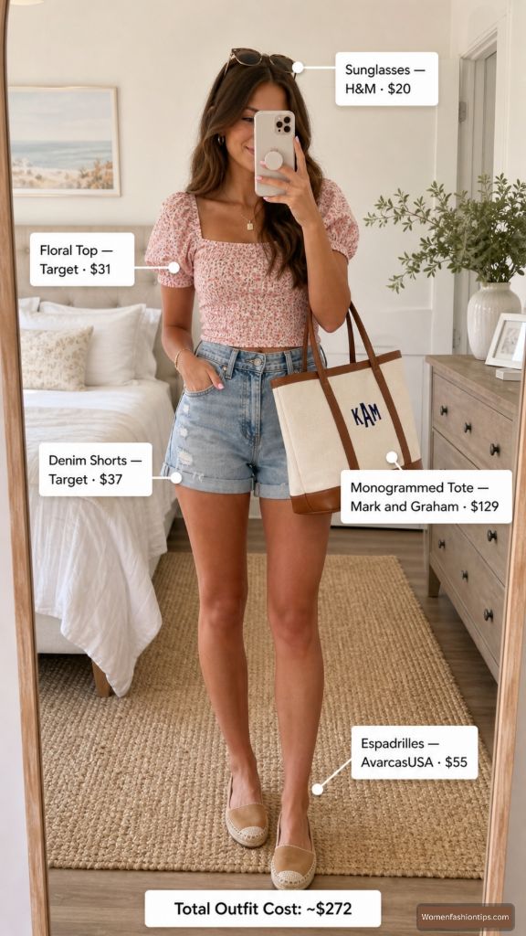 Pink Floral Top