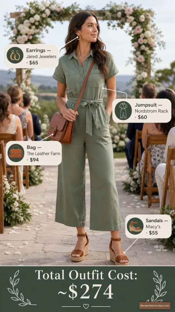 Sage Green Jumpsuit Look