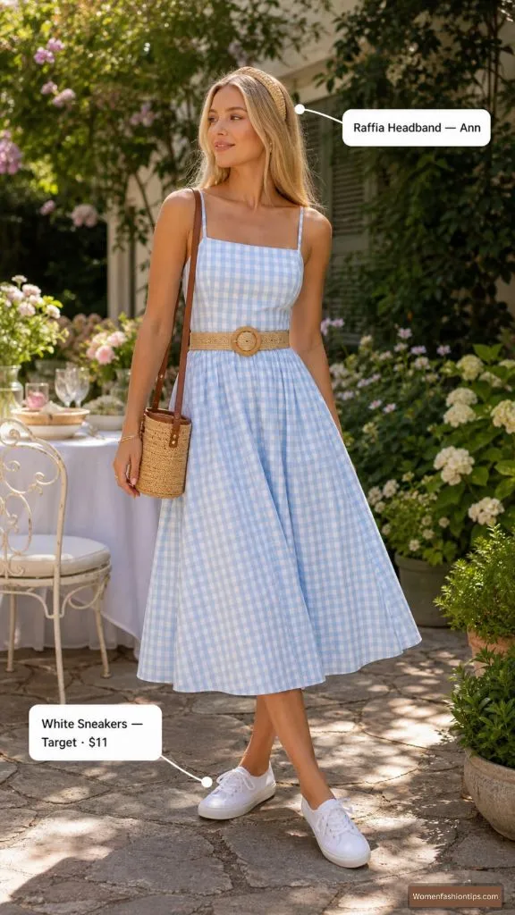 Blue Gingham Dress