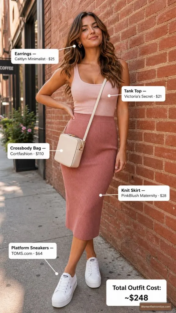 Blush Pink Knit Matching Moment
