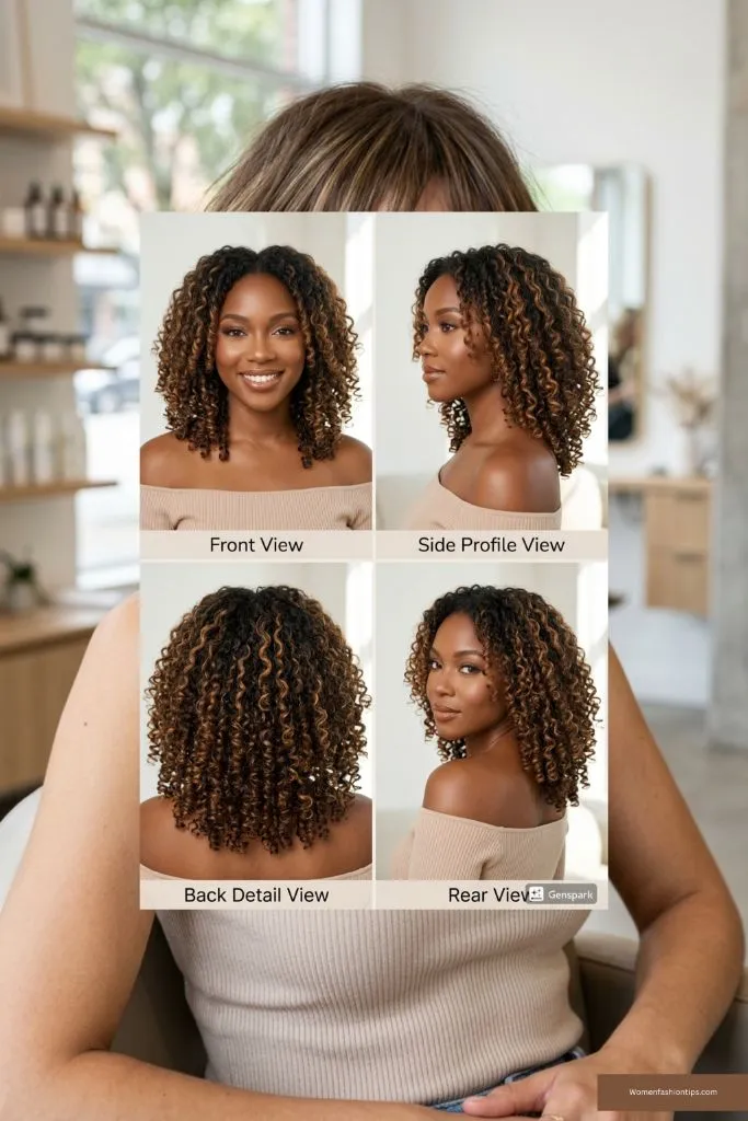 Curly Highlight Bob