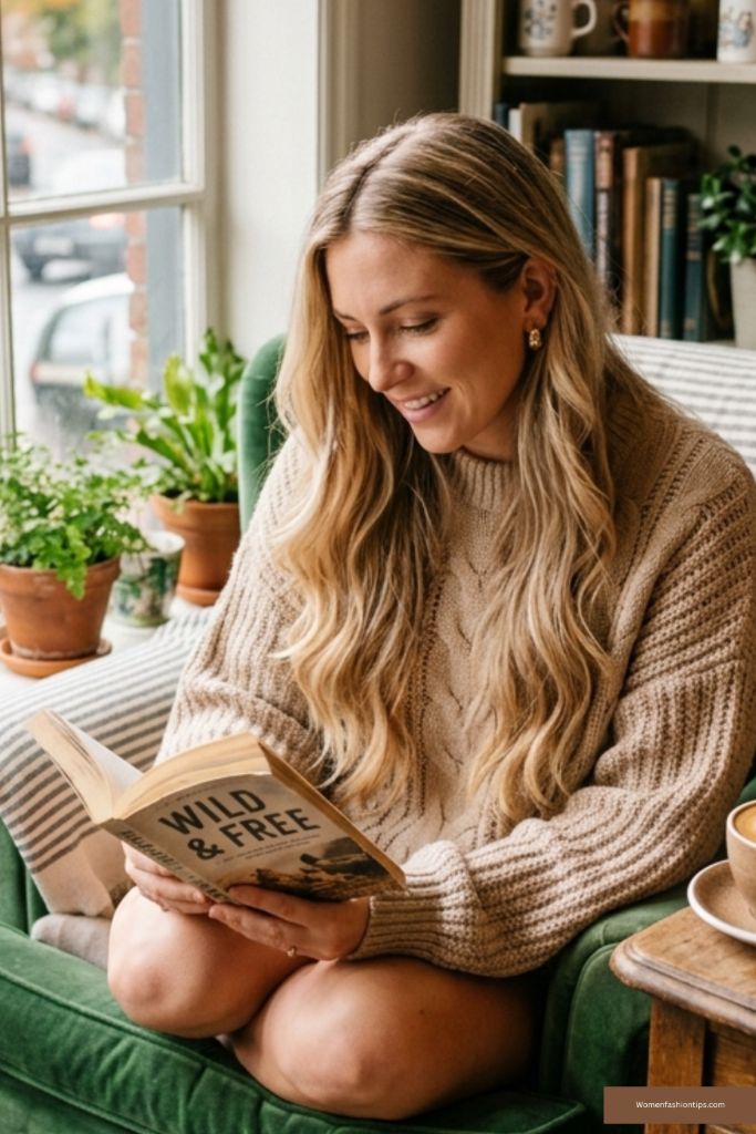 Cozy Honey Blonde Lived-In Waves