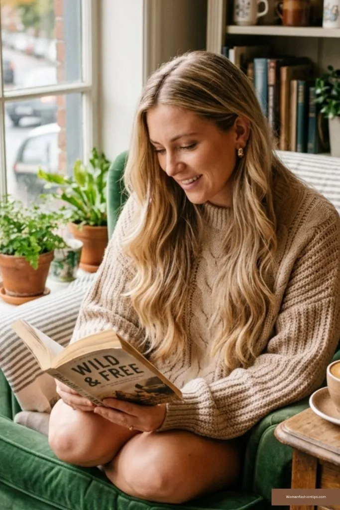 Cozy Honey Blonde Lived-In Waves