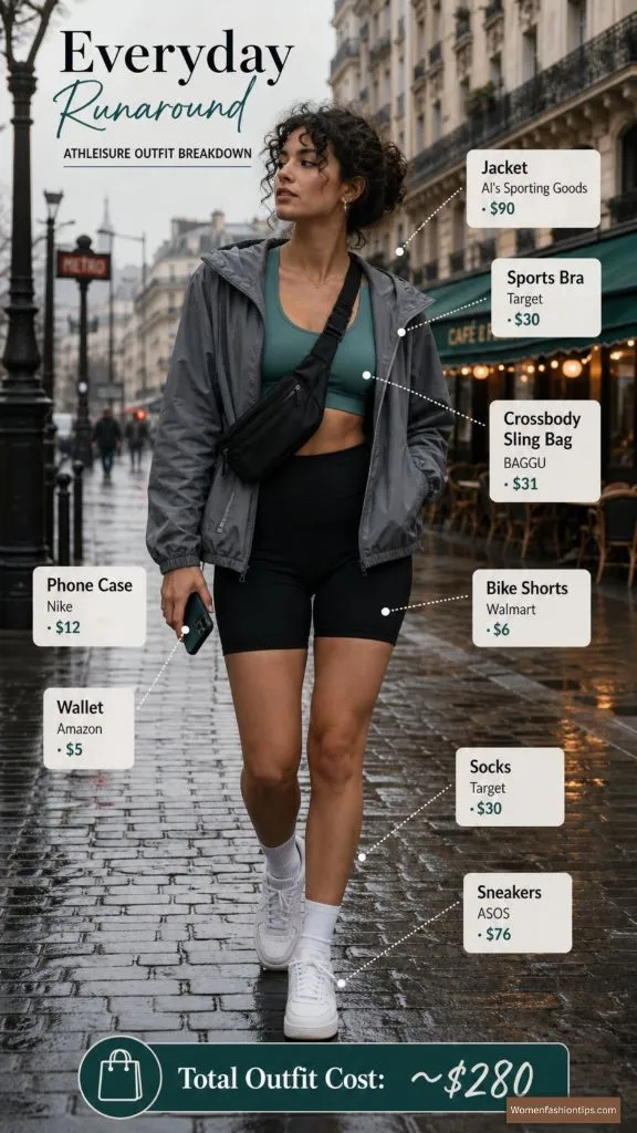 Athleisure Street Style in Gray